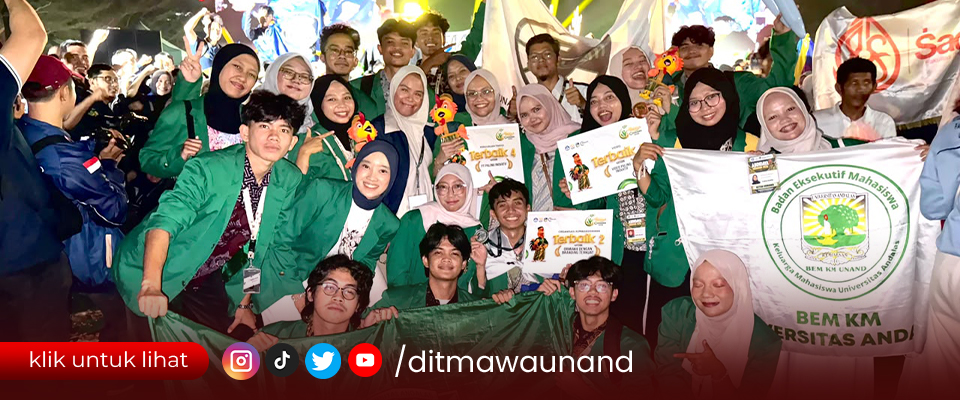 Universitas Andalas Raih Tiga Penghargaan pada Anugerah Abdidaya Ormawa 2026
